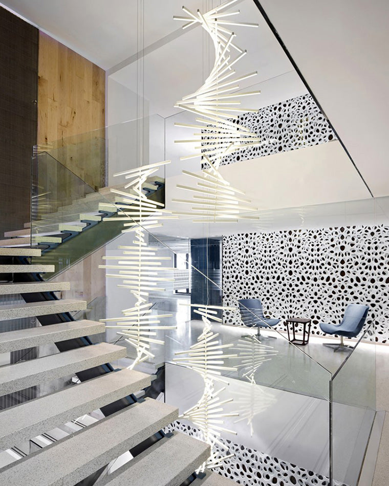 WOMO Wave Pendant Light LED Black-WM2039