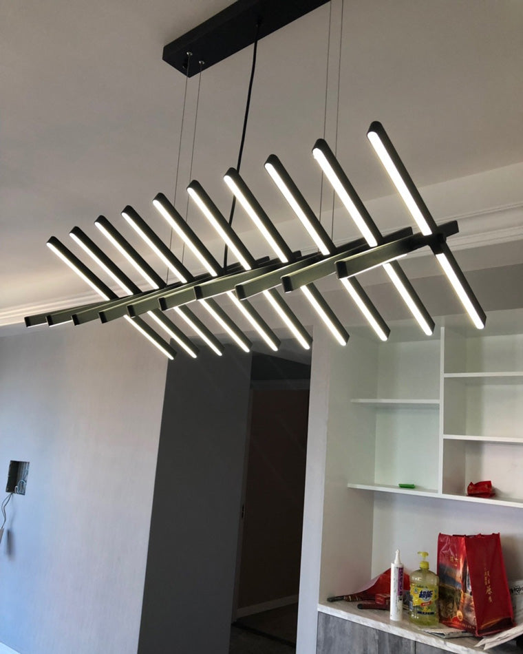 WOMO Wave Pendant Light LED Black-WM2039