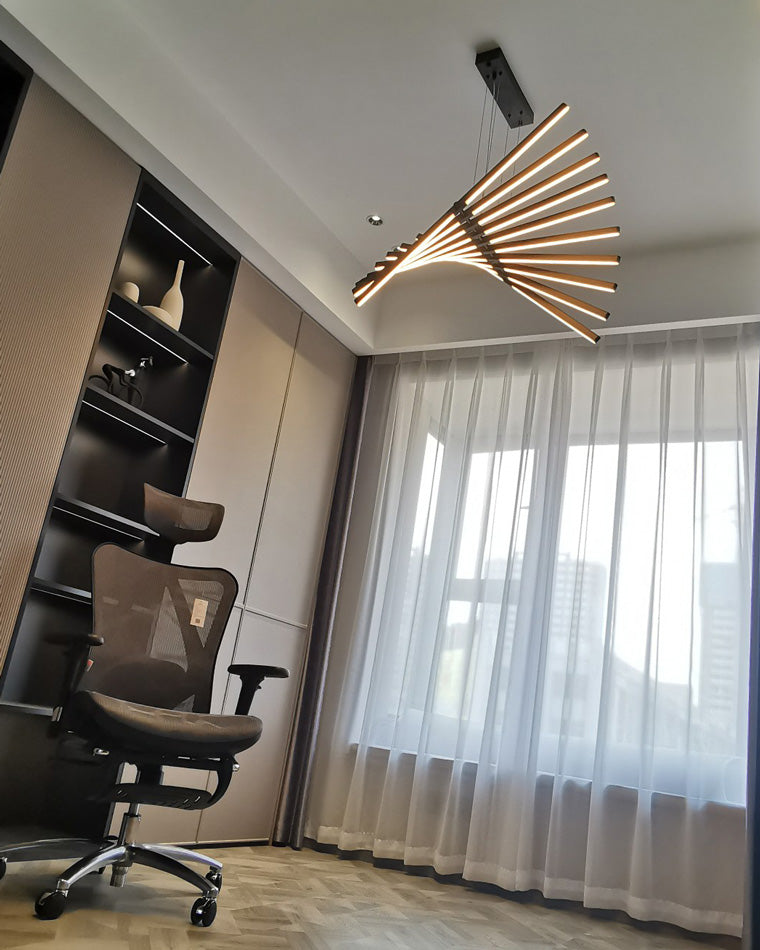 WOMO Wave Pendant Light LED Black-WM2039