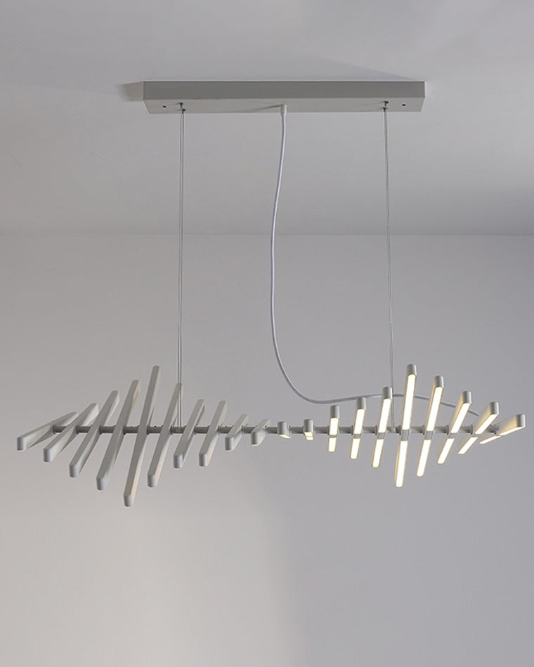 WOMO Wave Pendant Light LED Black-WM2039