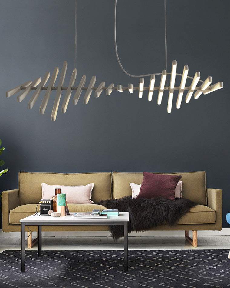 WOMO Wave Pendant Light LED Black-WM2039