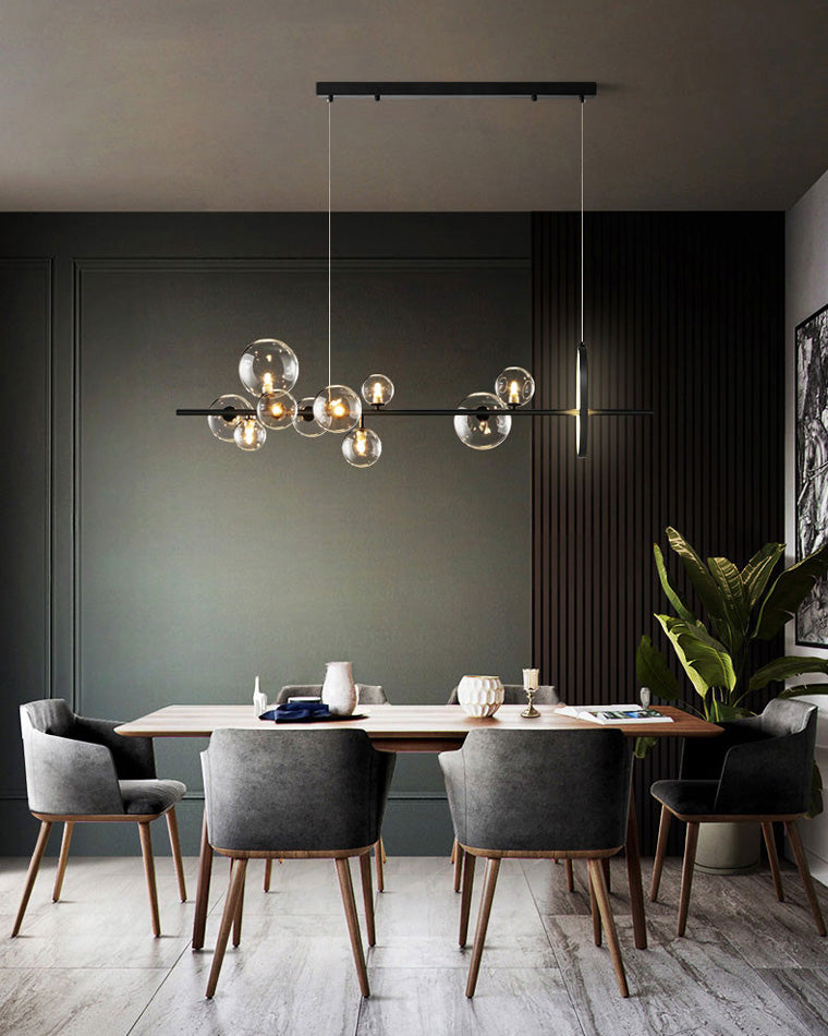 WOMO Glass Bubble Linear Chandelier - WM2040