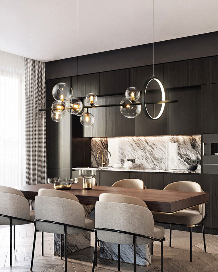 WOMO Glass Bubble Linear Chandelier - WM2040