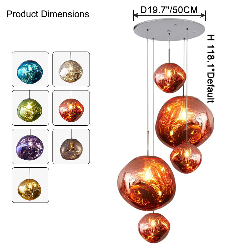WOMO Suspension Boule Colorée Design-WM2043