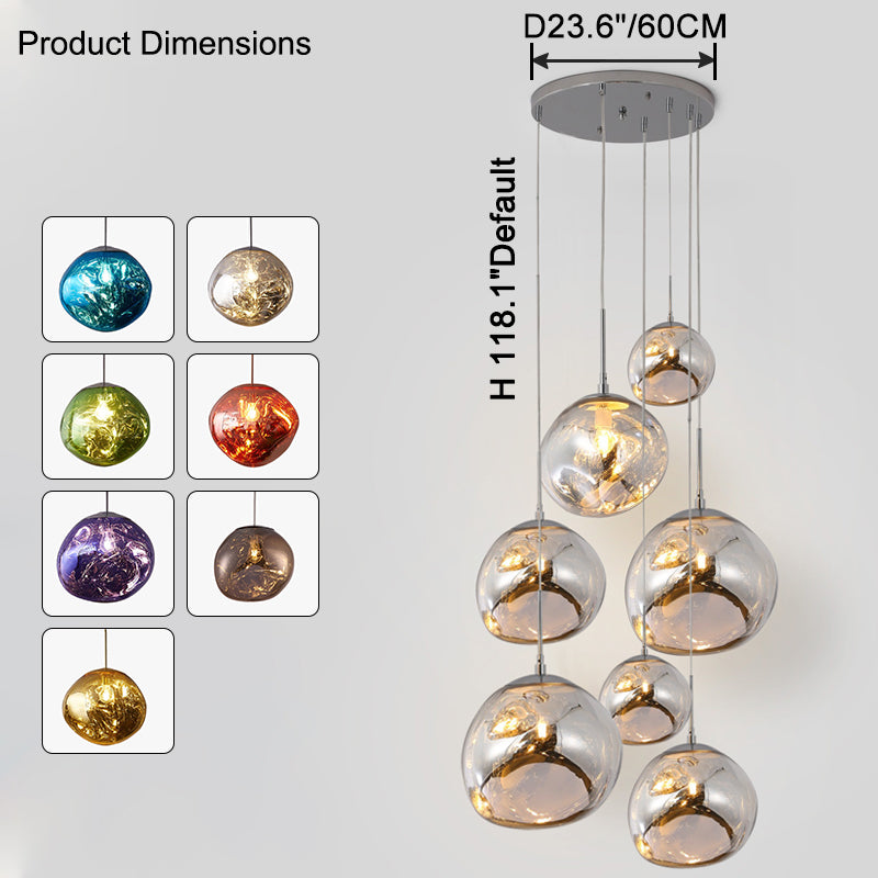 WOMO Suspension Boule Colorée Design-WM2043