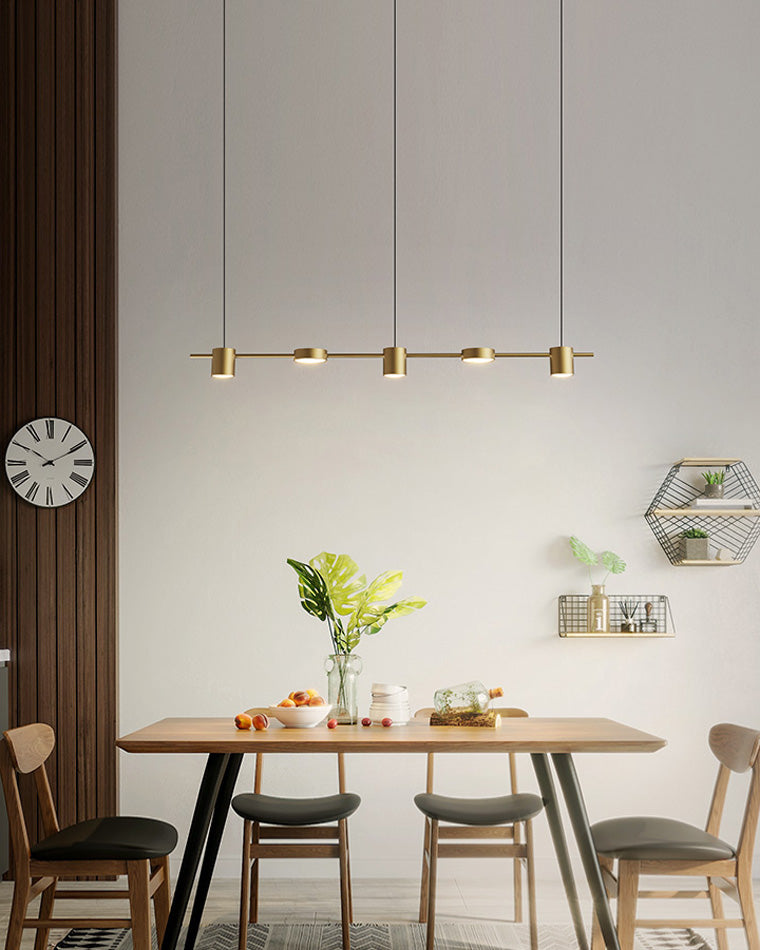 WOMO Lustre Lineaire Doré/Noir-WM2048