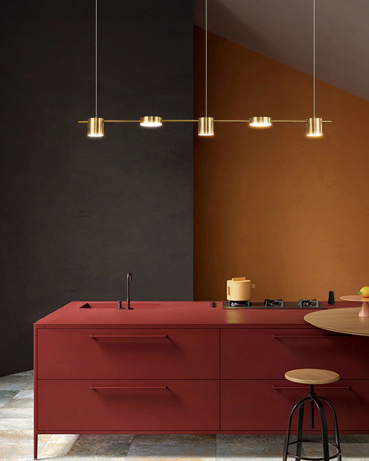 WOMO Lustre Lineaire Doré/Noir-WM2048