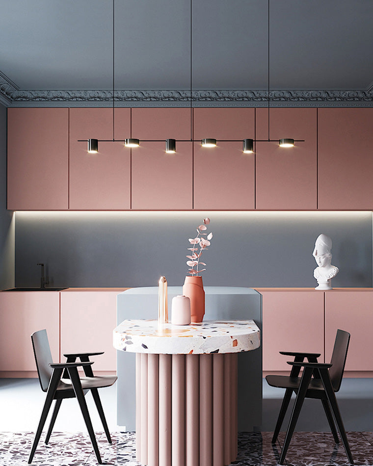 WOMO Lustre Lineaire Doré/Noir-WM2048