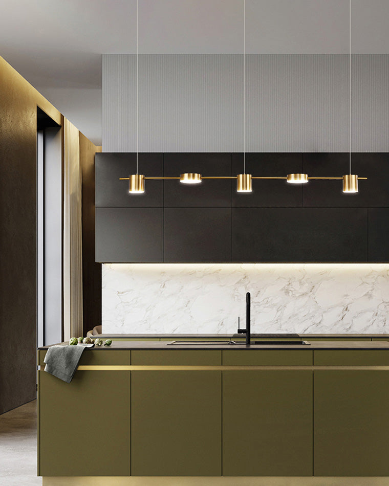 WOMO Lustre Lineaire Doré/Noir-WM2048