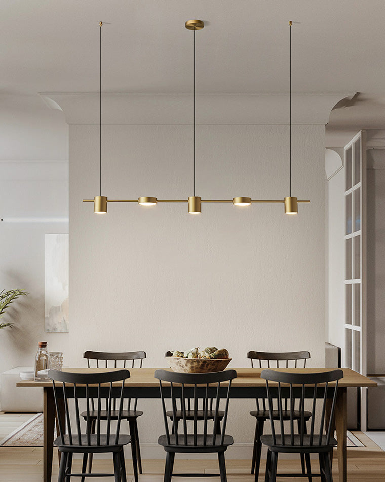 WOMO Lustre Lineaire Doré/Noir-WM2048