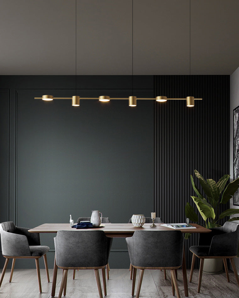 WOMO Lustre Lineaire Doré/Noir-WM2048