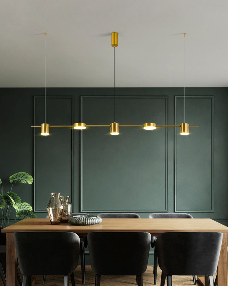 WOMO Lustre Lineaire Doré/Noir-WM2048