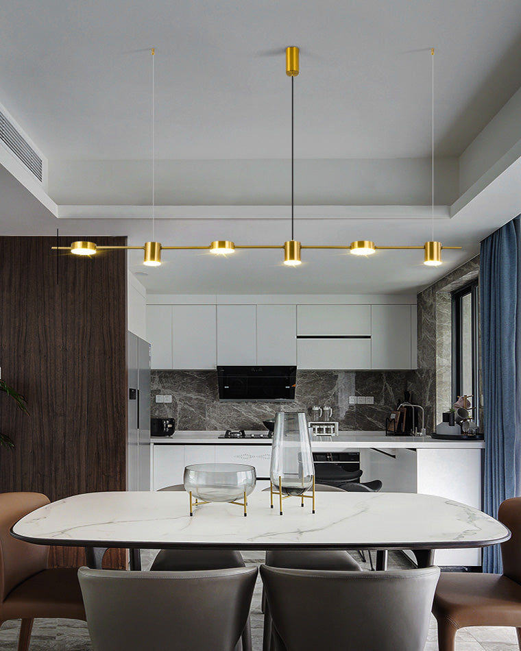 WOMO Lustre Lineaire Doré/Noir-WM2048