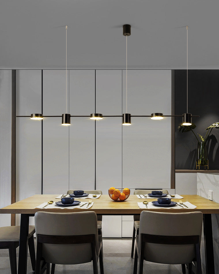 WOMO Lustre Lineaire Doré/Noir-WM2048