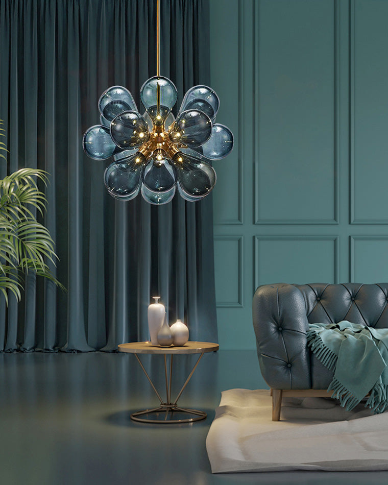 WOMO Glass Bubble Flower Chandelier - WM2051