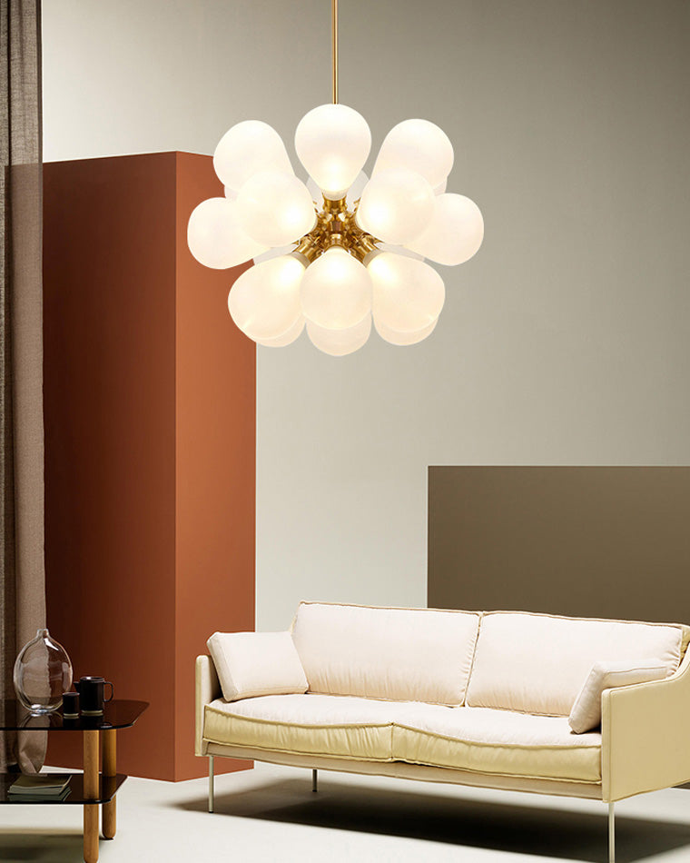 WOMO Glass Bubble Flower Chandelier - WM2051
