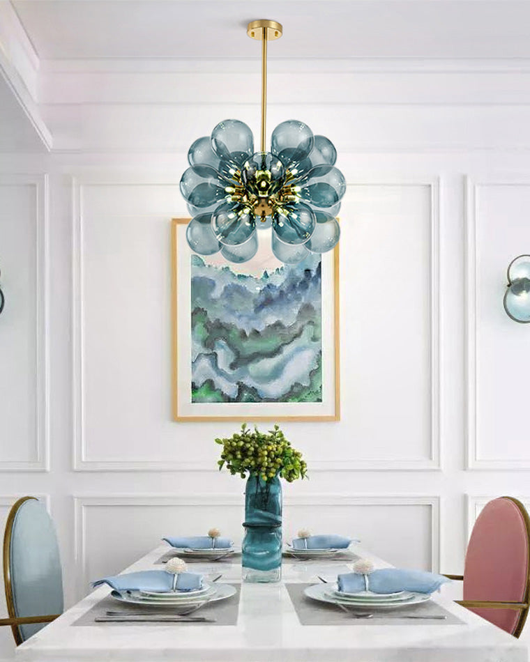WOMO Glass Bubble Flower Chandelier - WM2051