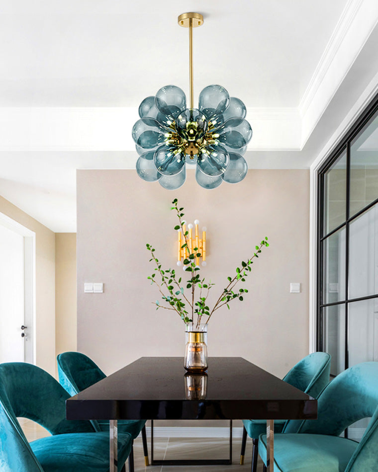 WOMO Glass Bubble Flower Chandelier - WM2051