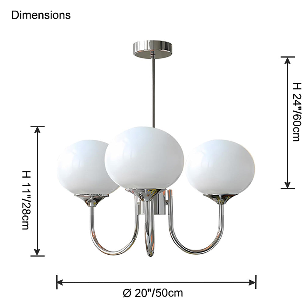 WOMO Lustre Multiple Bulles de Verre-WM2052