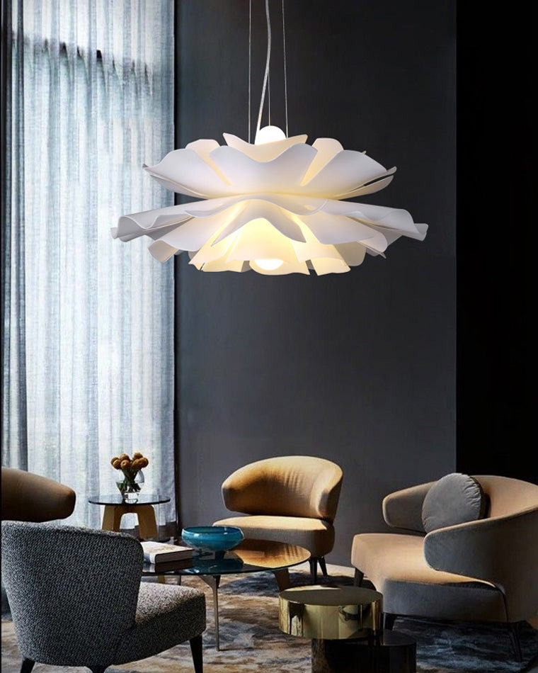 WOMO Suspension Petale de Fleur Blanche Design-WM2054
