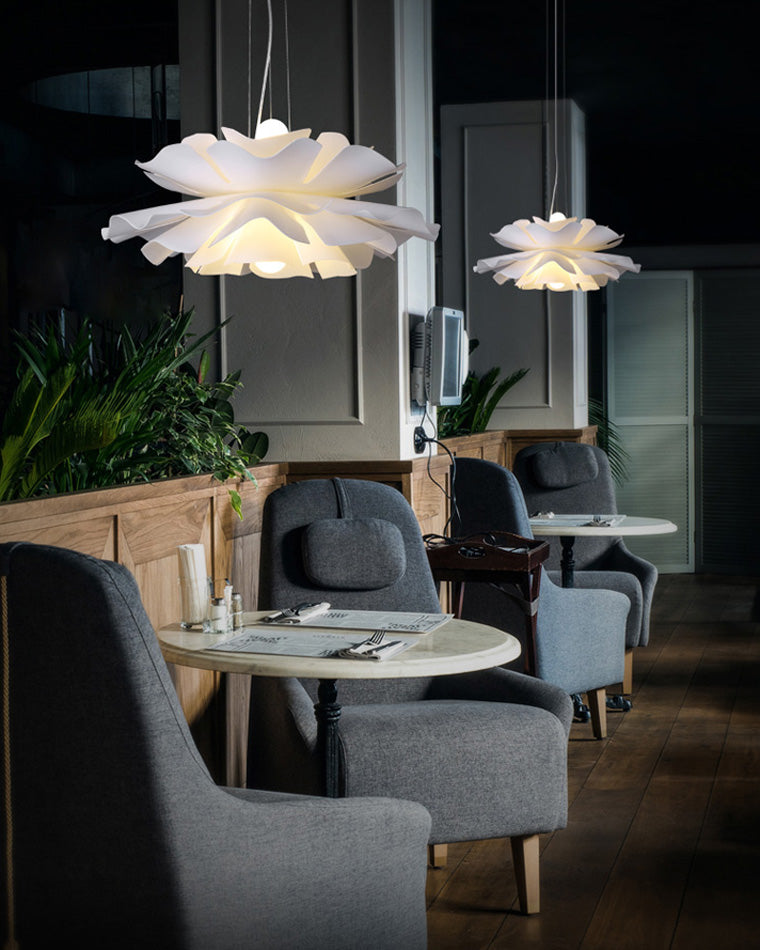 WOMO Suspension Petale de Fleur Blanche Design-WM2054