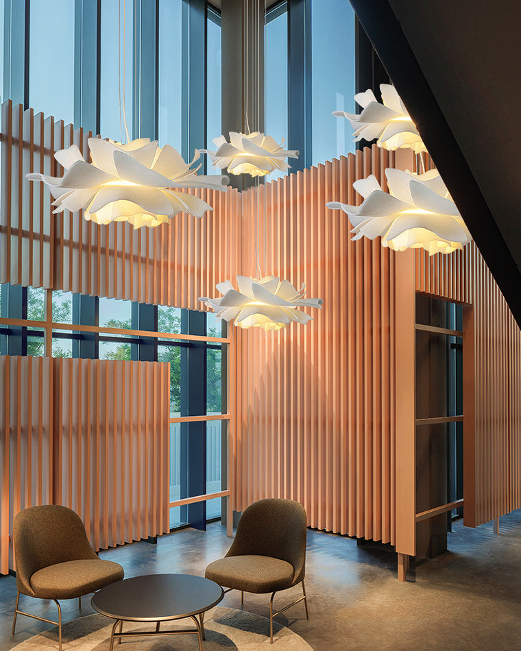 WOMO Suspension Petale de Fleur Blanche Design-WM2054