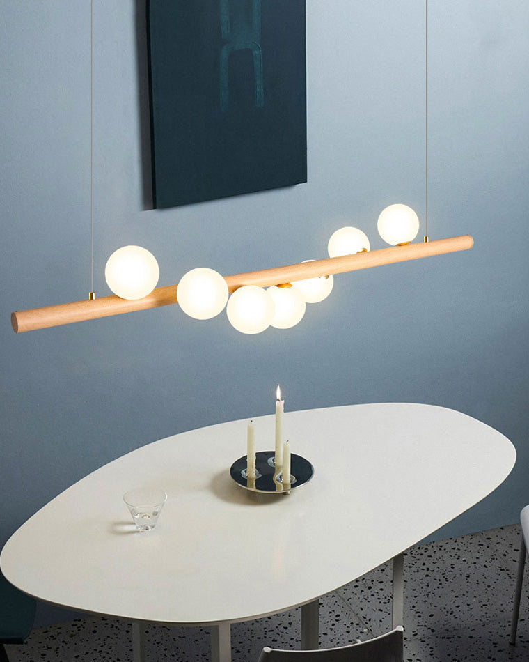 WOMO Lustre Lineaire Boule Verre-WM2055