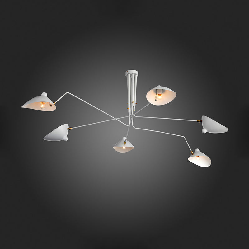 WOMO Lustre Plusieurs Ampoules Noir/Blanc-WM2057