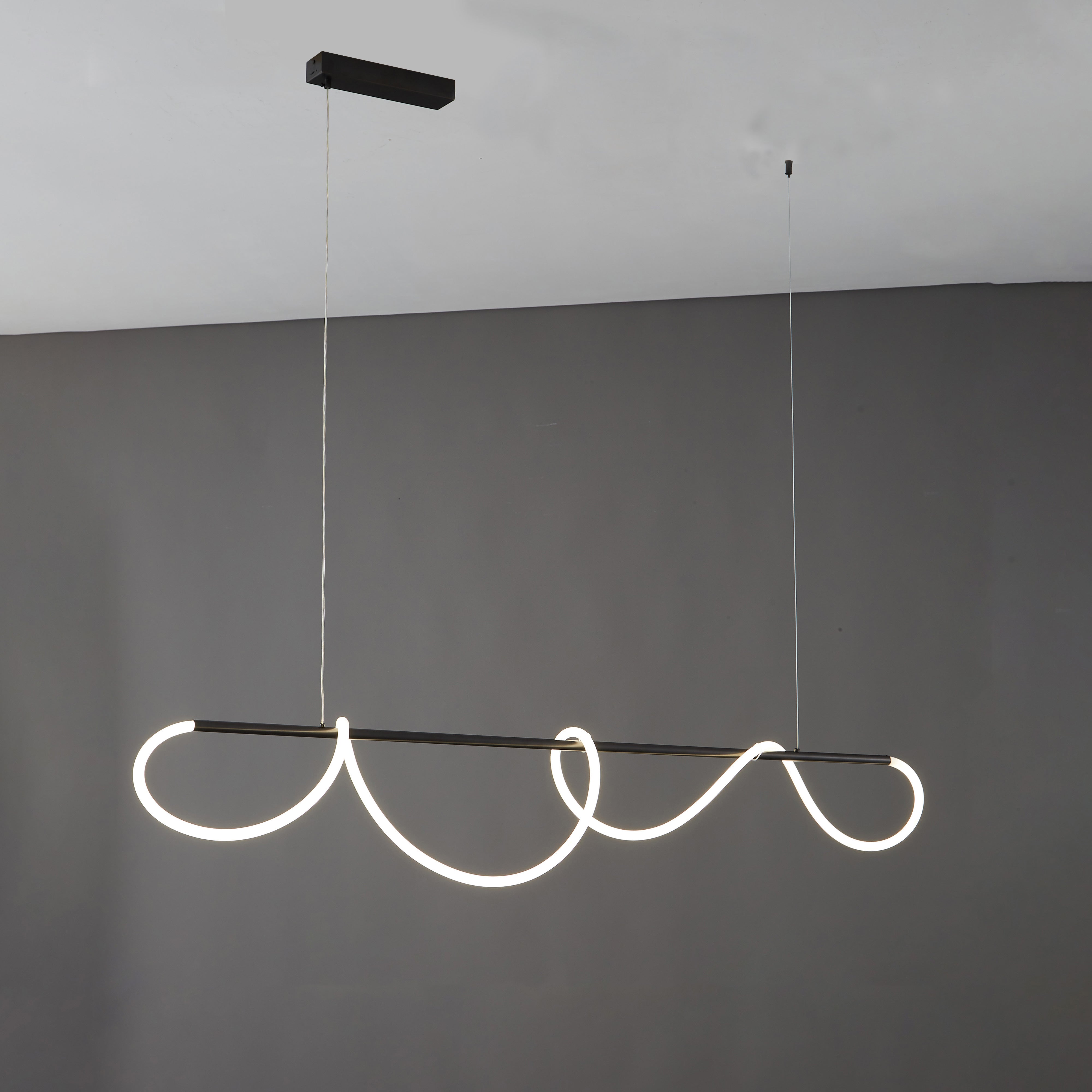 WOMO Suspension LED Filaire Blanc Lineaire Minimaliste Design-WM2059a