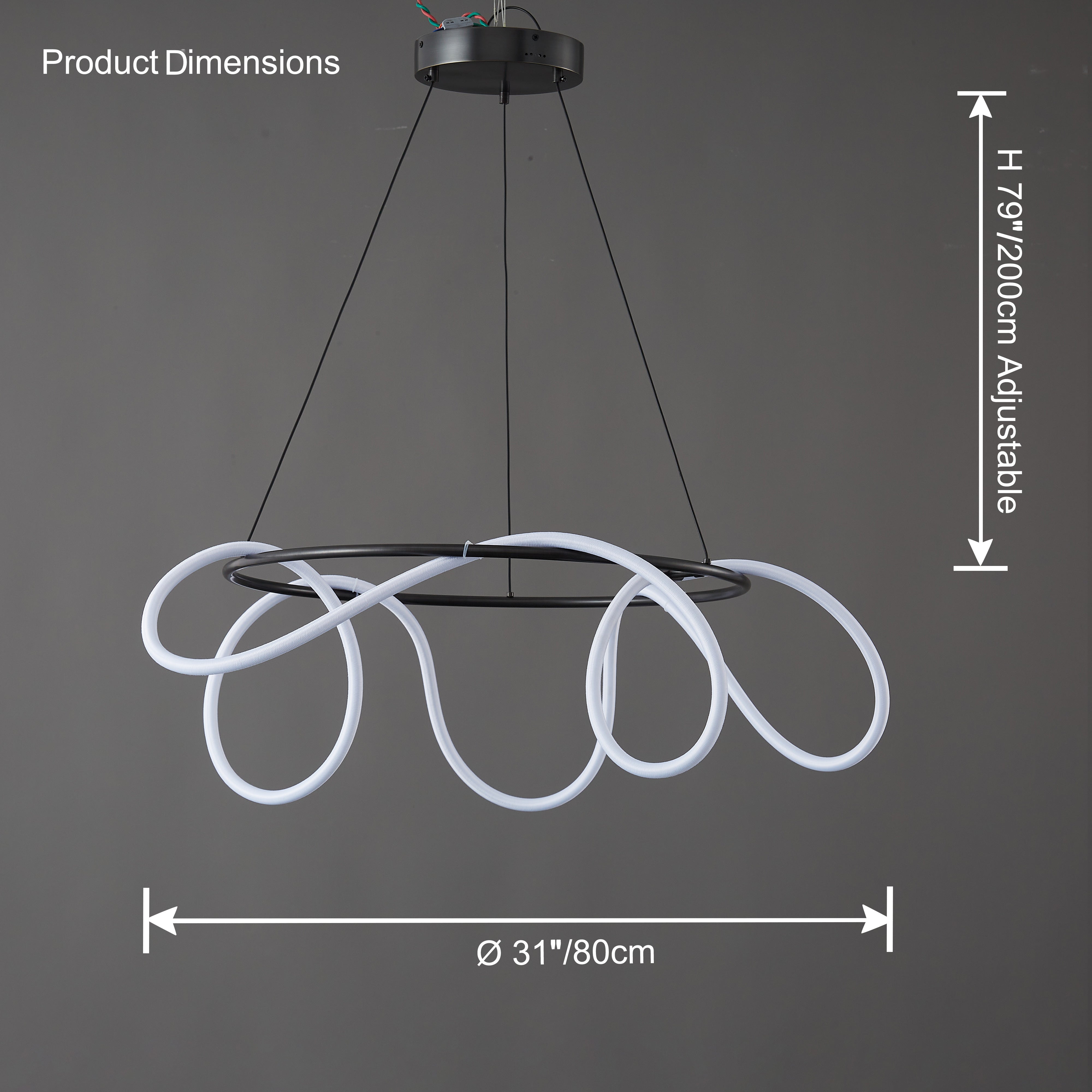 WOMO Lustre Rond Corde Led-WM2059b