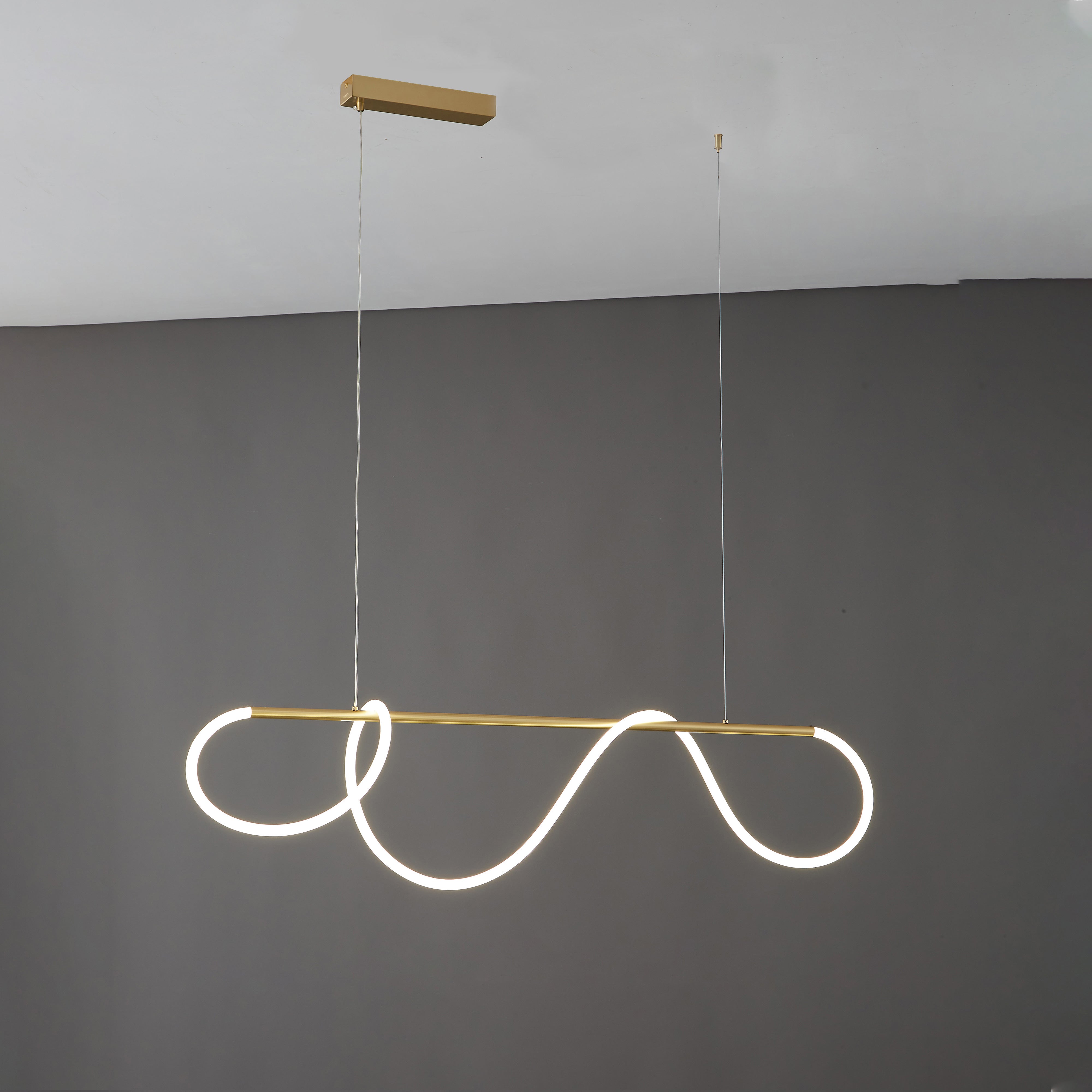 WOMO Suspension LED Filaire Blanc Lineaire Minimaliste Design-WM2059a