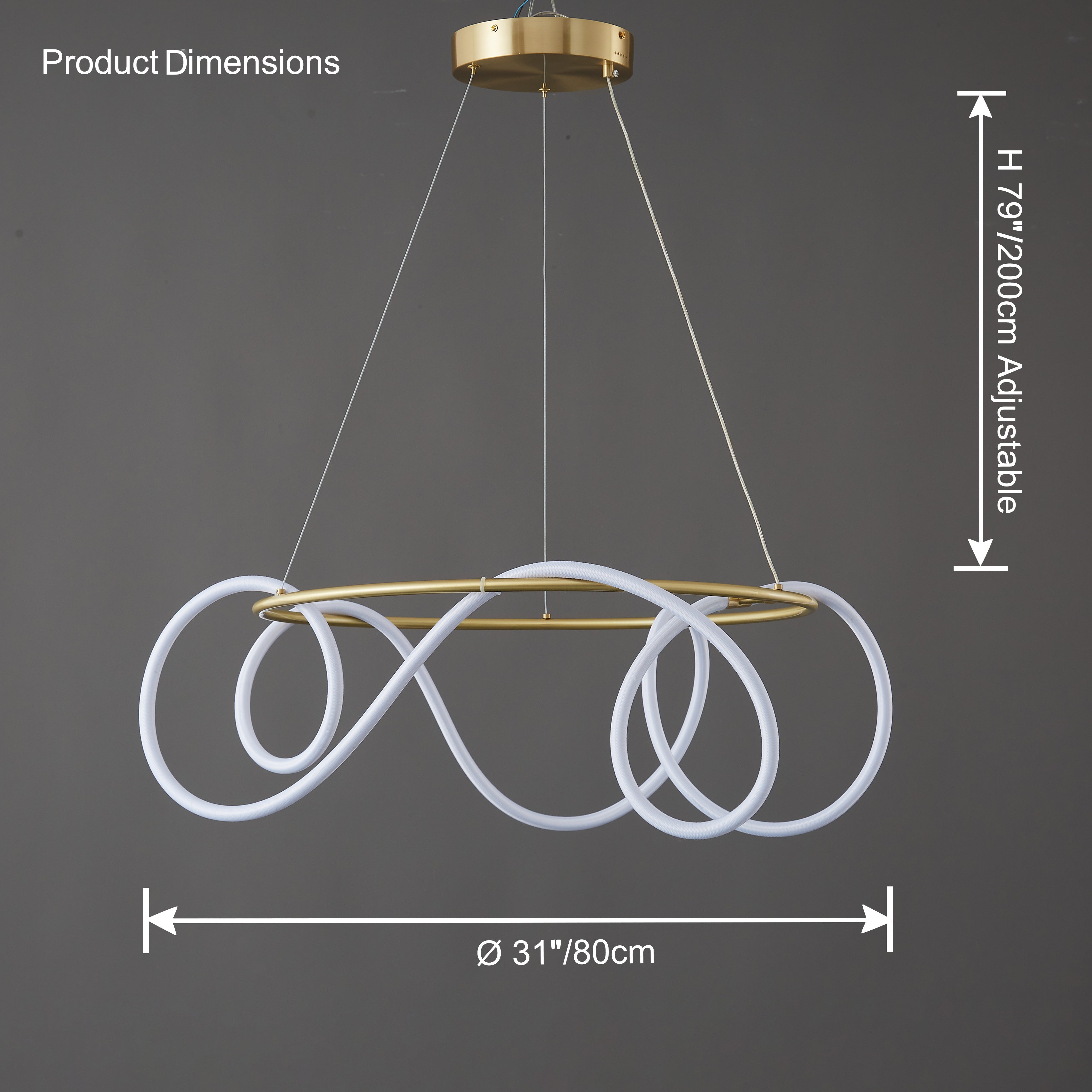 WOMO Lustre Rond Corde Led-WM2059b