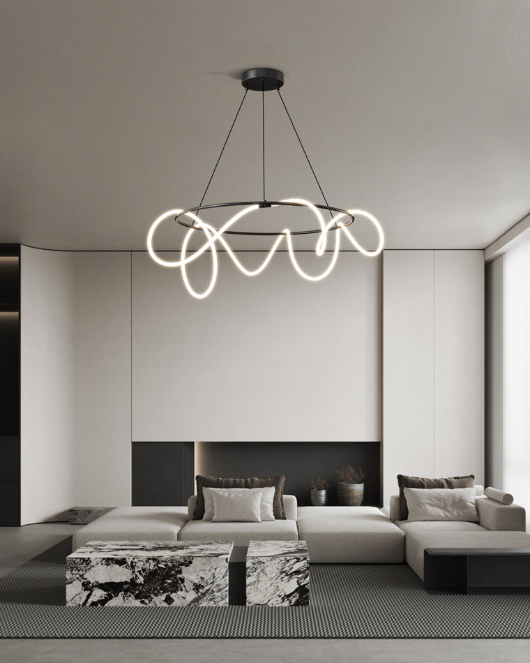 WOMO Lustre Rond Corde Led-WM2059b