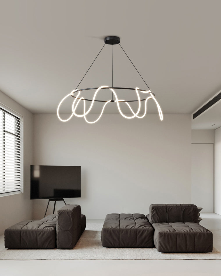 WOMO Lustre Rond Corde Led-WM2059b