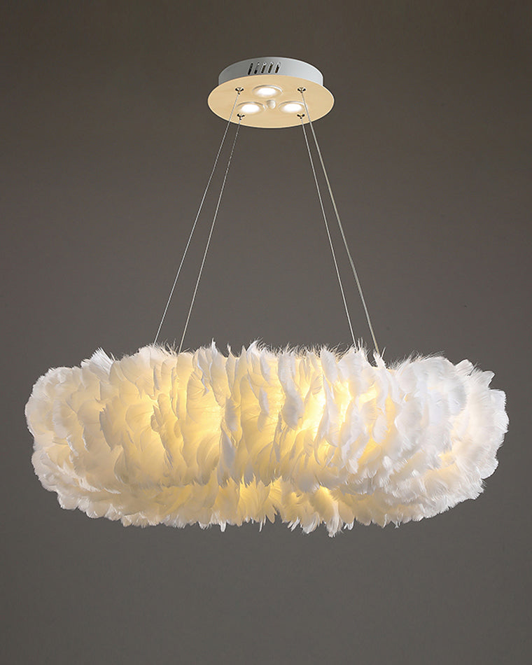 WOMO Suspension Rond Plume Pour Chambre-WM2060