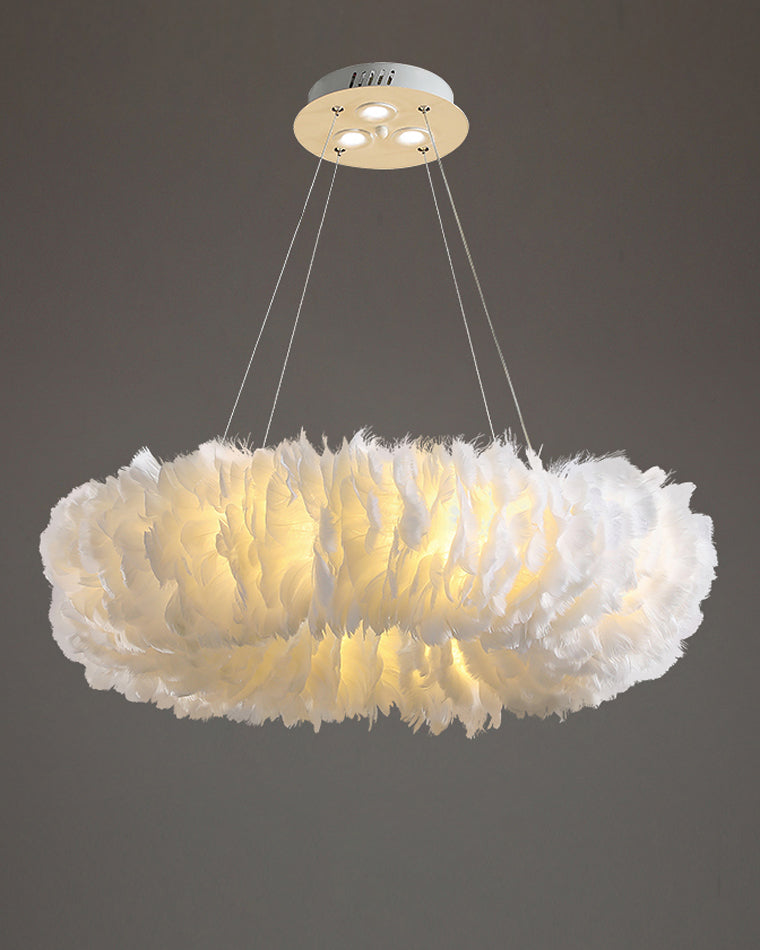 WOMO Suspension Rond Plume Pour Chambre-WM2060