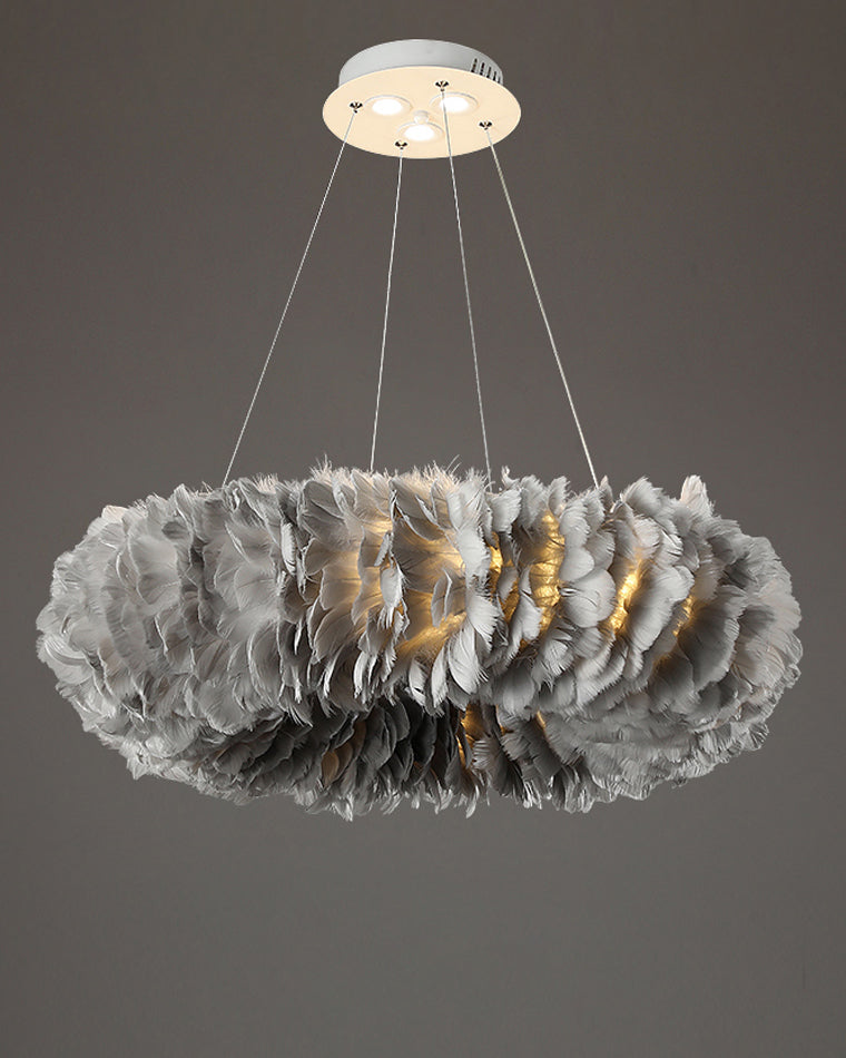 WOMO Suspension Rond Plume Pour Chambre-WM2060