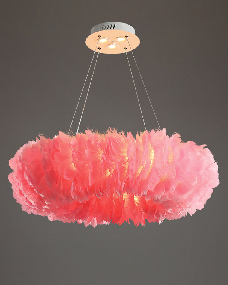 WOMO Suspension Rond Plume Pour Chambre-WM2060
