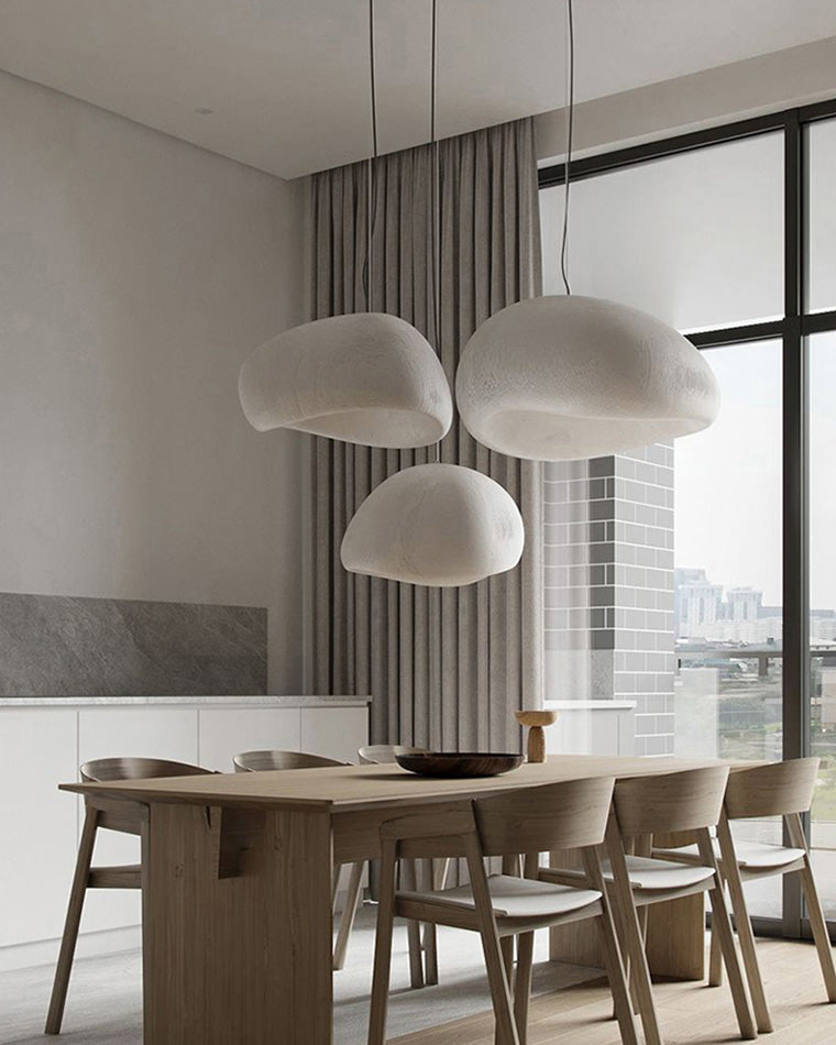 WOMO Suspension Résine Blanc Wabi Sabi-WM2061