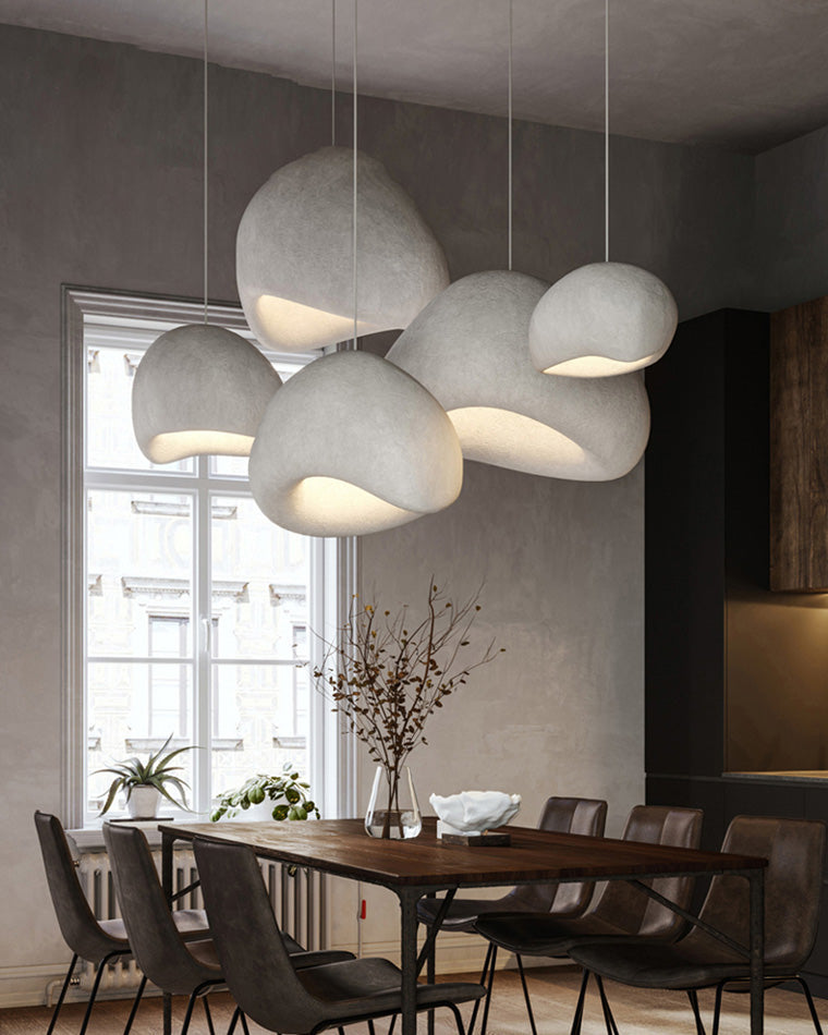WOMO Suspension Résine Blanc Wabi Sabi-WM2061