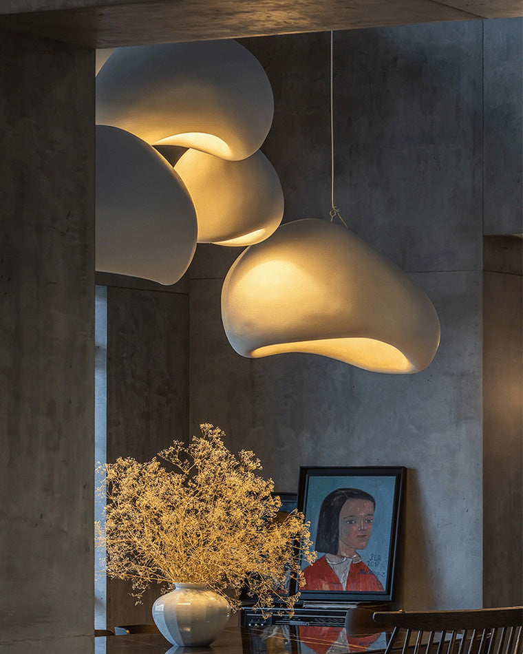 WOMO Suspension Résine Blanc Wabi Sabi-WM2061