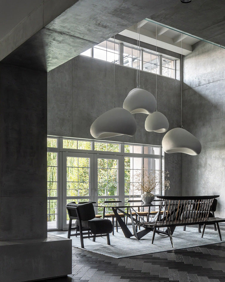 WOMO Suspension Résine Blanc Wabi Sabi-WM2061