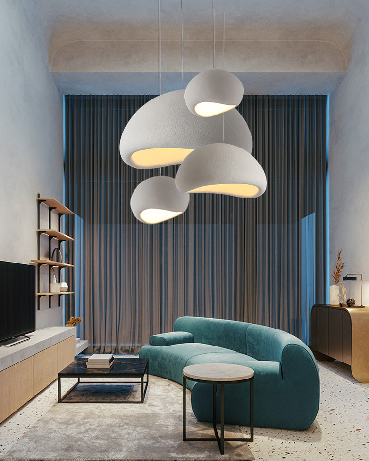 WOMO Suspension Résine Blanc Wabi Sabi-WM2061