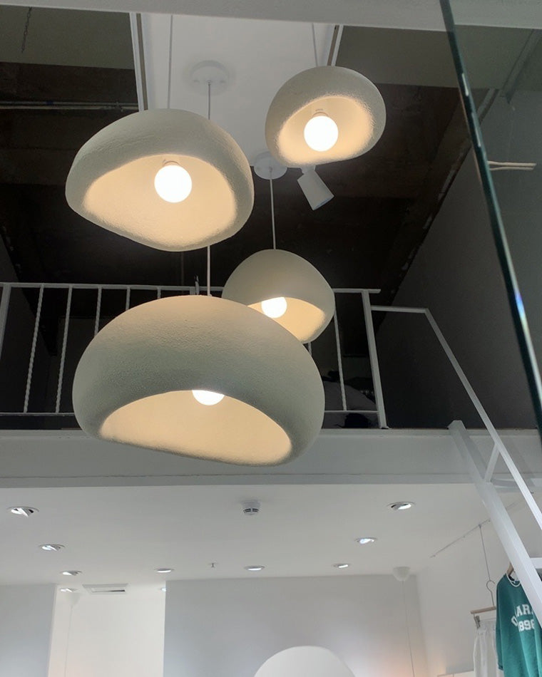 WOMO Suspension Résine Blanc Wabi Sabi-WM2061