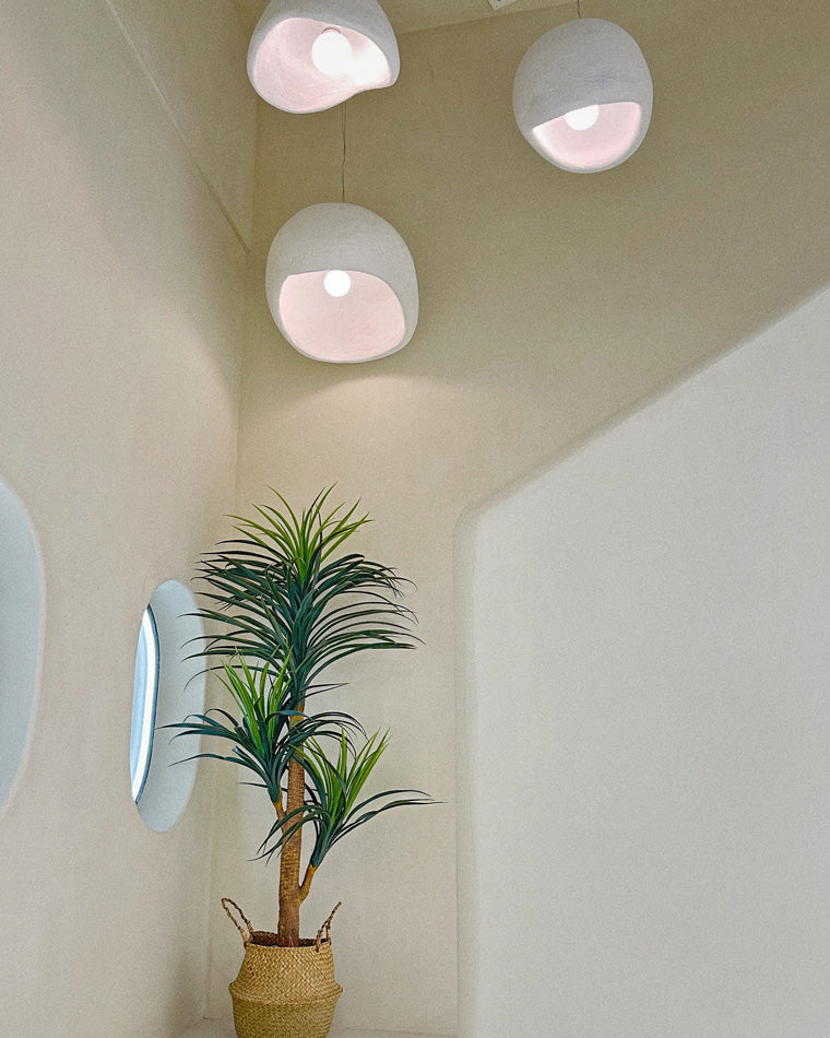 WOMO Suspension Résine Blanc Wabi Sabi-WM2061