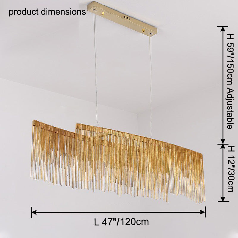 WOMO Lustre Macramé Rond Argenté/Doré-WM2062a