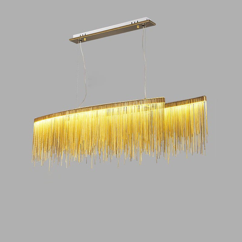 WOMO Lustre Macramé Rond Argenté/Doré-WM2062a