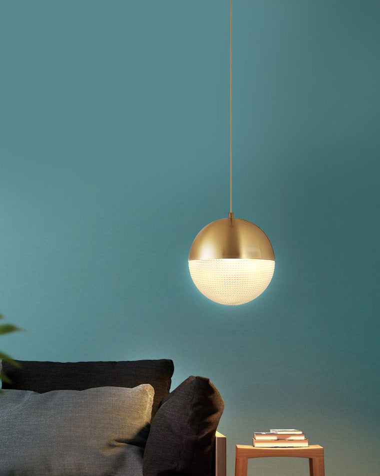 WOMO Suspension Boule Verre Art Déco-WM2065