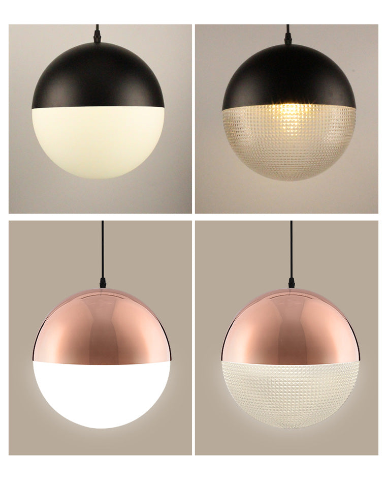 WOMO Suspension Boule Verre Art Déco-WM2065