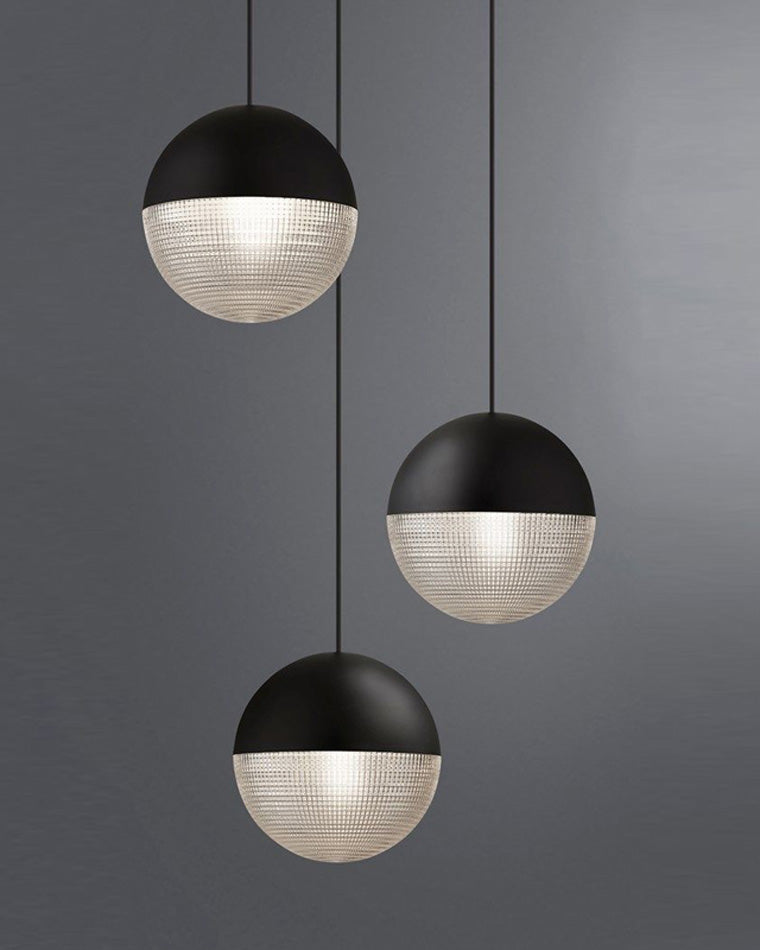 WOMO Suspension Boule Verre Art Déco-WM2065
